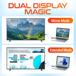 Delton E2 Wireless Transmitter and Receiver, Portable HDMI Extender, Gray (DTEHDMI2)