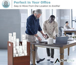 AdirOffice 20-Slot Mobile Roll File, 24.75"H x 15.25"W x 13.25"D, Mahogany (624-MA-KIT1)
