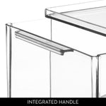 iDESIGN Stackable Storage Drawer, Plastic, Clear, 2/Pack (29202M2)