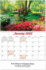 2025 Garden Splendor Wall Calendar Stapled, Qty 50