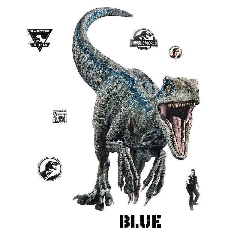 York Wallcoverings Jurassic World 2 Blue Velociraptor Children's Decal, Music, Movies & TV (RMK3799GM)