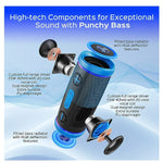 Treblab HD77 Premium Bluetooth Portable Speaker, Waterproof, Blue (HD77BL)