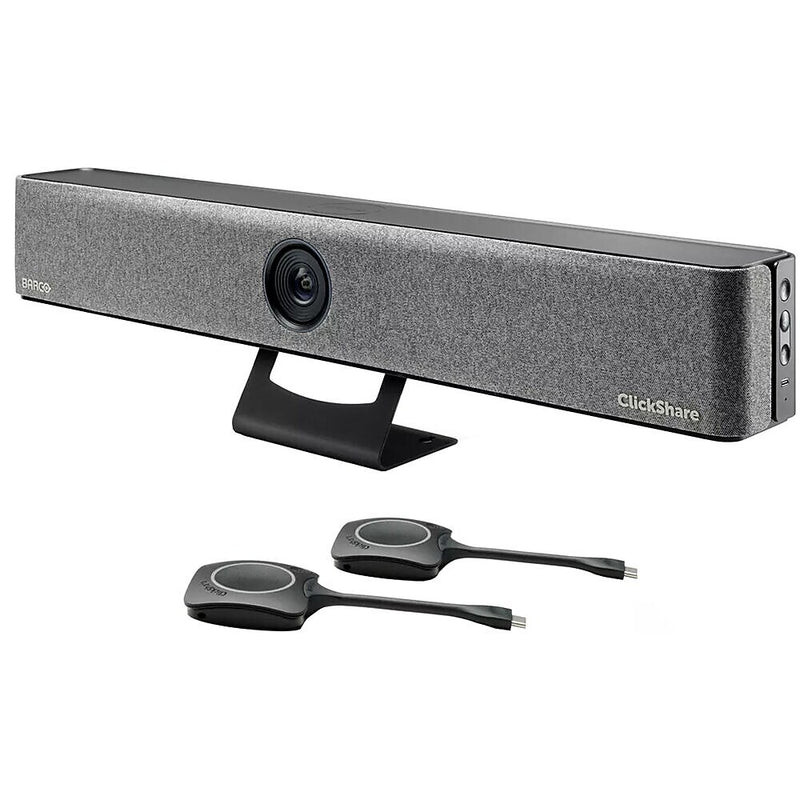 Barco ClickShare HD 4K All-in-One Video Bar Pro Conferencing Webcam, Black (R9861633USB2)