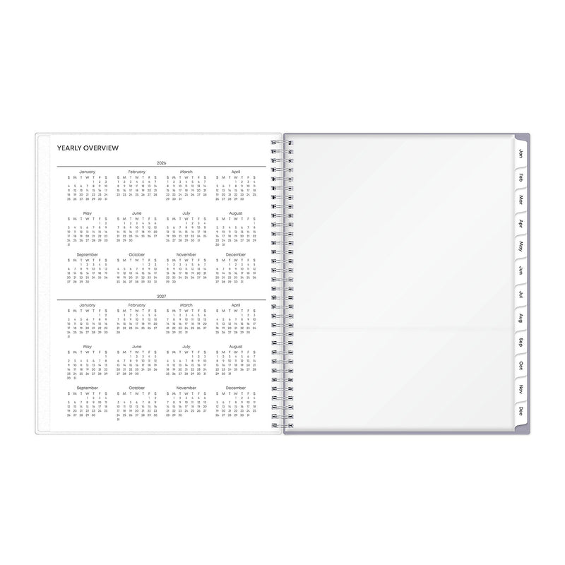 2026 Blue Sky Ru Du Flore 8.5" x 11"  Weekly & Monthly Planner, Plastic Cover, Multicolored (101602-26)