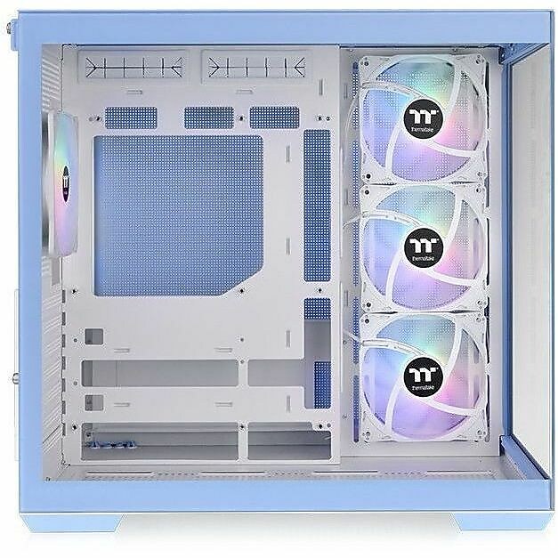 Thermaltake View 380 TG ARGB Mid Tower Gaming Computer Case Hydrangea, Blue (CA-1Z2-00MFWN-00)