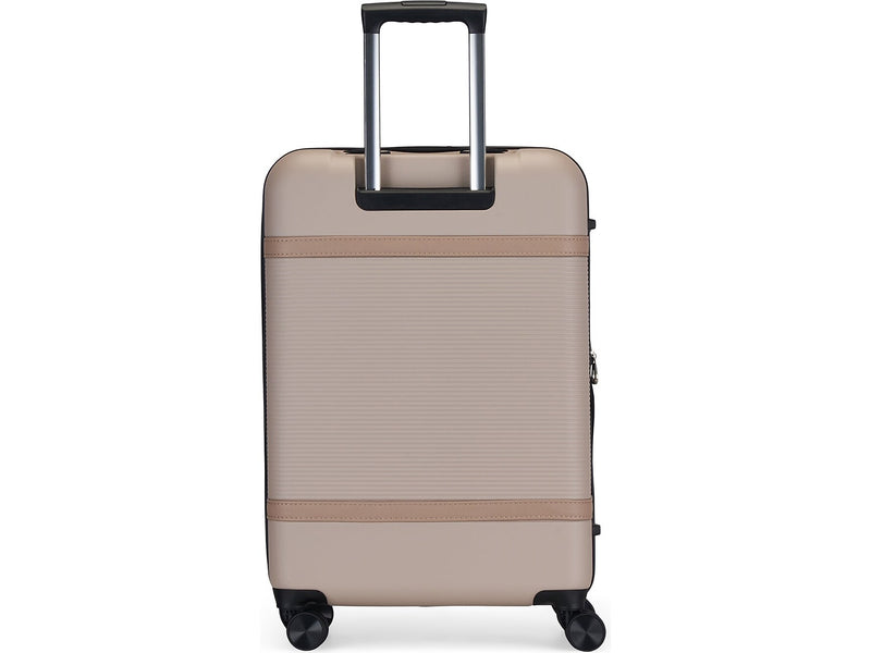 Bugatti Wellington 3-Piece Hardside Spinner Luggage Set, TSA Checkpoint Friendly, Beige (HLG5103-COOKIE)