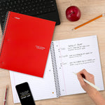 Five Star 1-Subject Notebooks, 8" x 10.5", Wide Ruled, 100 Sheets, Each (05238/07635)