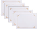 Better Office Certificate Holders, 8.75" x 11.25", White/Gold, 25 Certificate Holders/Pack (65259-25PK)