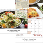 2025 Taste of the Month Stitched Wall Calendar, Qty 50