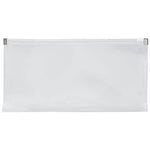 JAM Paper Premium Plastic Filing Envelope with Zipper Closure, Clear, 3/Pack (921Z1CLX3)