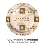 Nespresso Professional Amaretti Decaffeinato Decaf Coffee Nespresso Professional Capsules, Espresso Roast, 50/Box (8639.84)