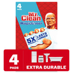 Mr. Clean Magic Eraser Extra Durable Scrubber, White, 4/Pack (82038)