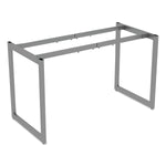 Alera®,  Open Office Desk Series Adjustable O-Leg Desk Base, 24? Deep, Silver