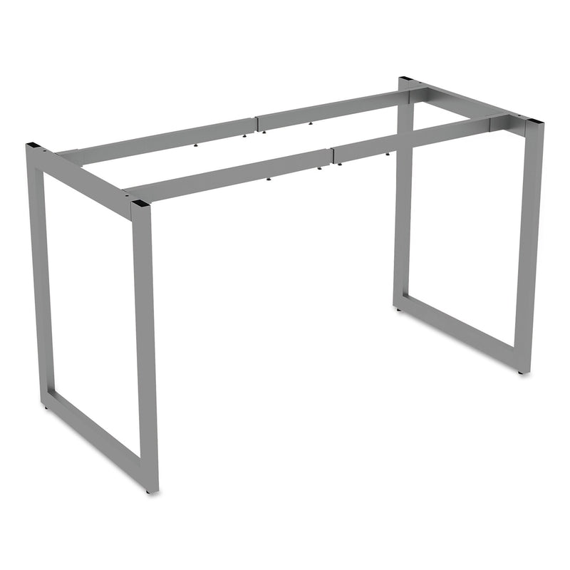 Alera®,  Open Office Desk Series Adjustable O-Leg Desk Base, 24? Deep, Silver