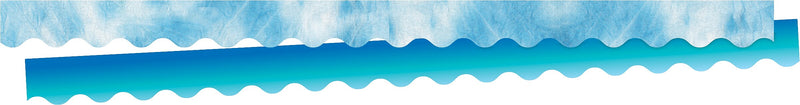 Barker Creek Double-Sided Scalloped Border Set, 36" x 2.25", Tie-Dye and Ombré, 4 designs, 52/Set (4427)