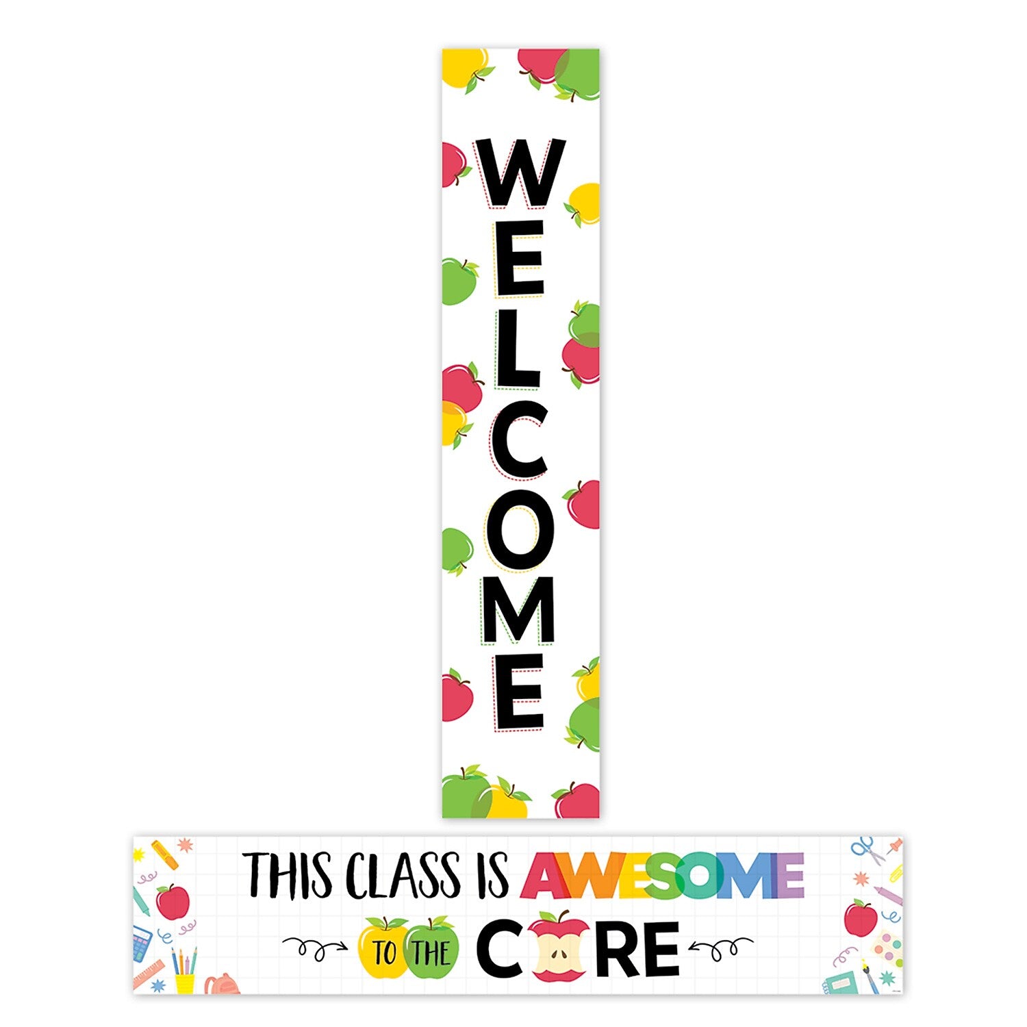 Creative Teaching Press Apple Time Welcome 2-Sided Banner, 2/Pack (CTP11024-2)
