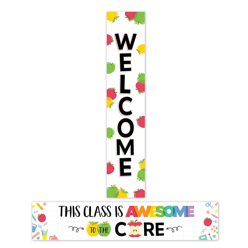 Creative Teaching Press Apple Time Welcome 2-Sided Banner, 2/Pack (CTP11024-2)