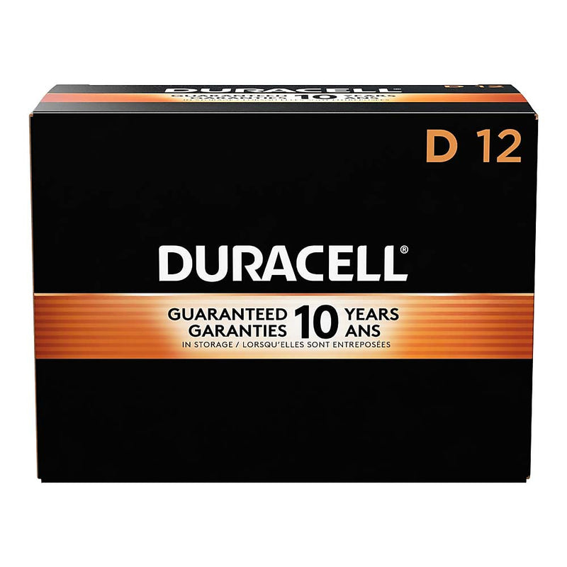 Duracell Coppertop D Alkaline Batteries, 12/Pack (MN1300)
