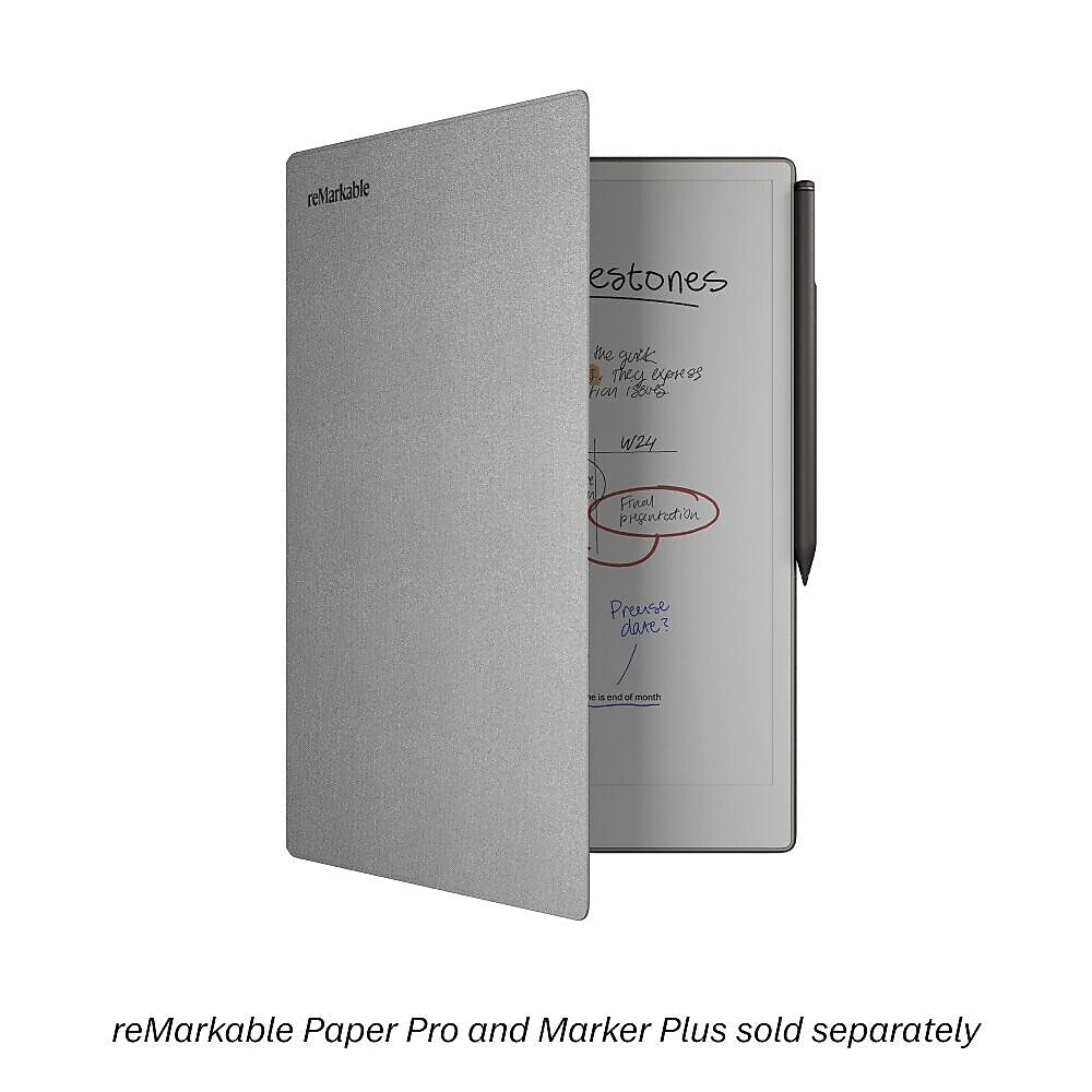 reMarkable Polymer Weave BookFolio Pro for Paper Pro, Gray (RM07B-1000NW)
