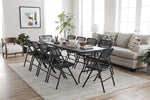 Cosco Fold-in-Half 8' Folding Table, Black (14778BLK1X)