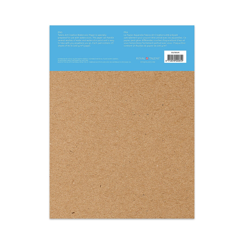Talens Art Creation 9" x 12" Watercolor Sketch Pad, 15 Sheets/Pad, 3/Bundle (TLN9317801M-3)