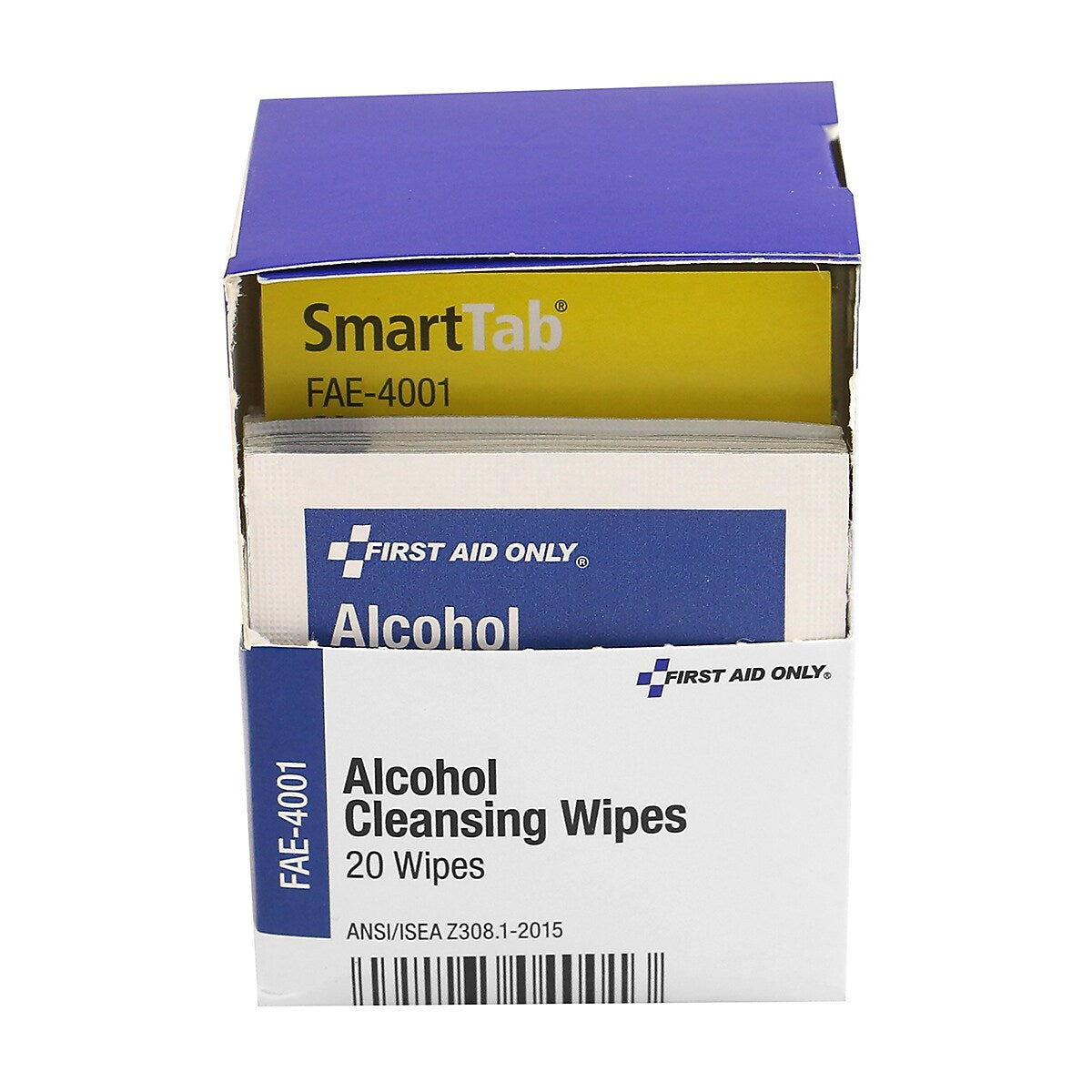 First Aid Only™ Cleansing Pads, Smart Compliance, Alcohol, 20/Box