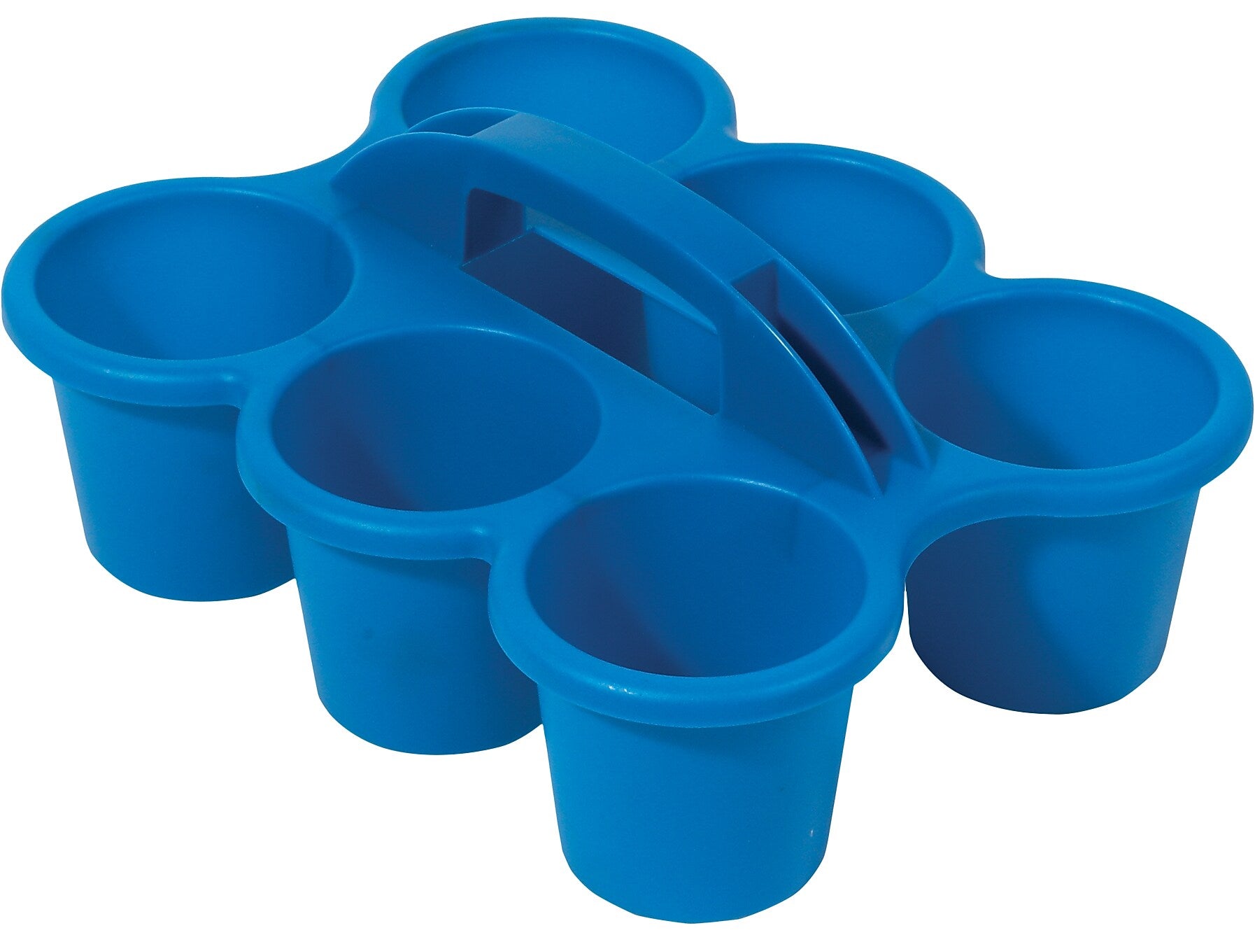 Deflect-O Little Artist Polypropylene Kids' 6-Cup Caddy, 5.29" x 12.07" x 9.55", Blue (39509BLU)