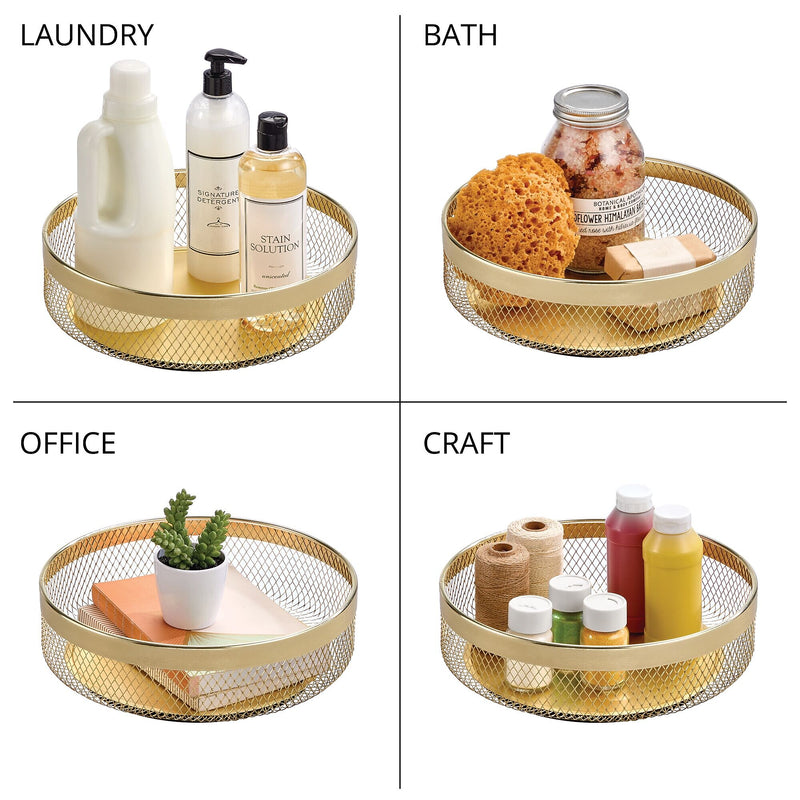 mDesign Steel Organizer, Soft Brass (25962)
