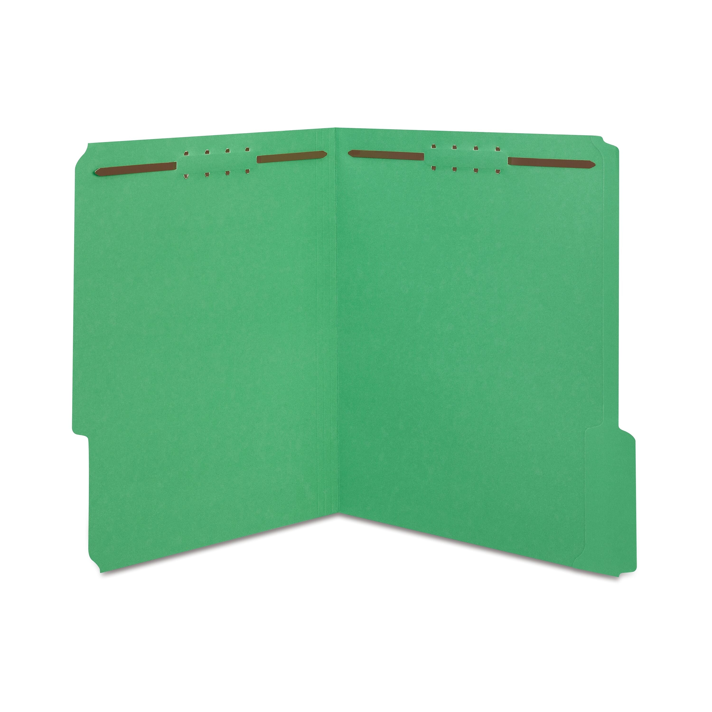 Staples® Reinforced Classification Folder, 2" Expansion, Letter Size, Green, 50/Box (ST18344-CC)
