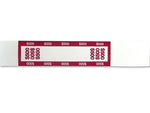 CONTROLTEK $500 Currency Strap, White/Red, 1000/Pack (560019)