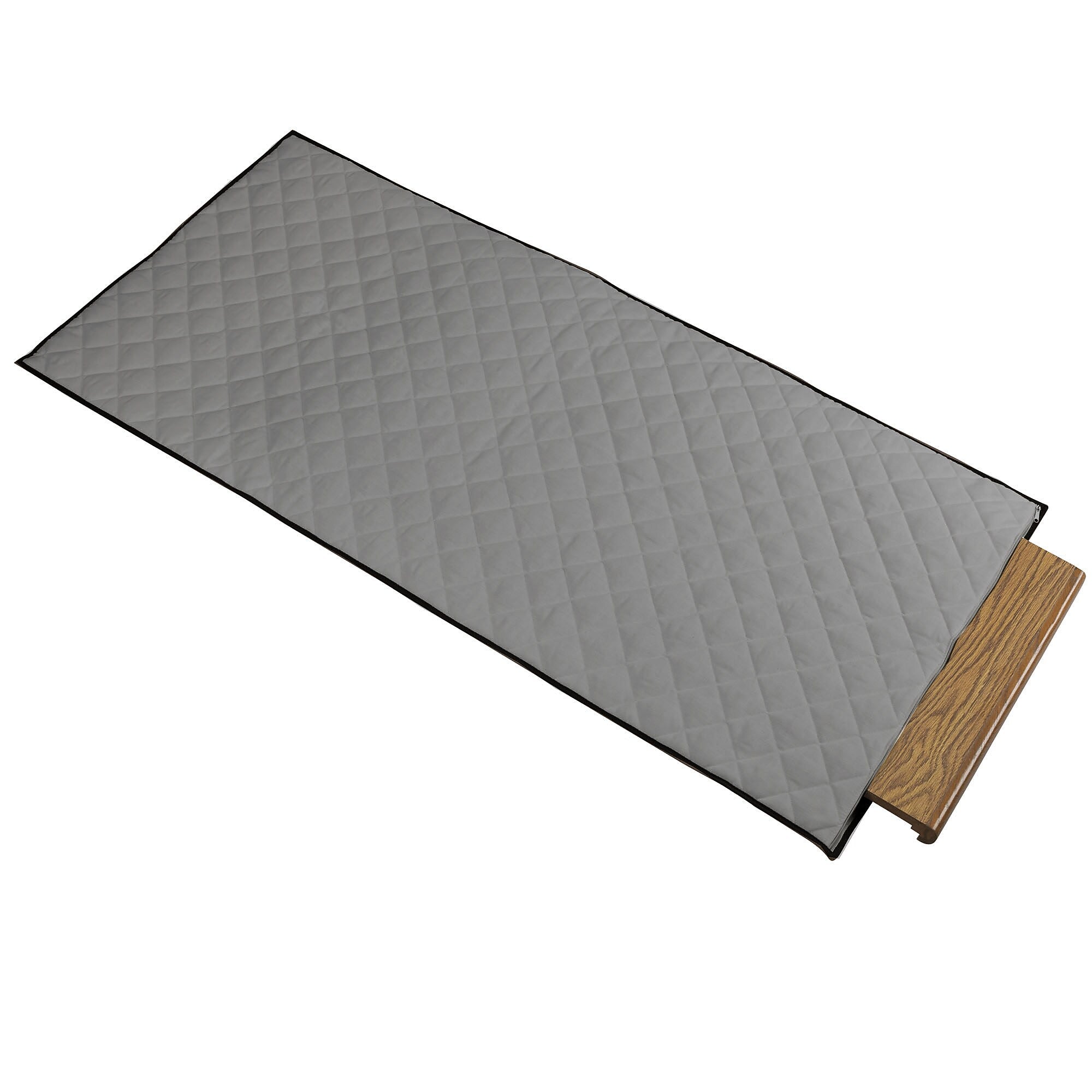 Household Essentials Quilted Table Leaf Storage Bag, Gray/Charcoal (52548-1)