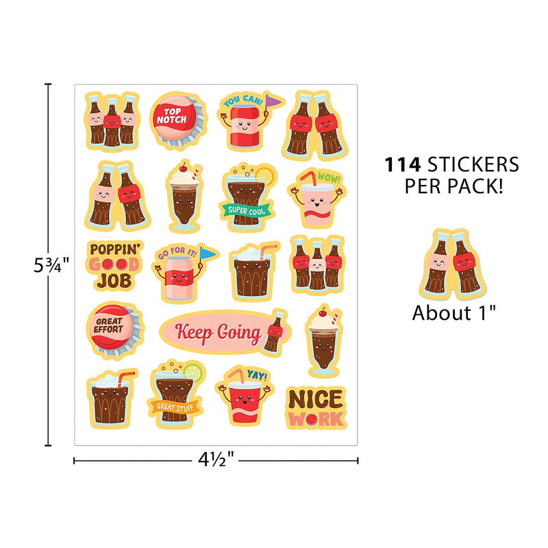 Teacher Created Resources Cola Smelly Stickers, Multicolored, 114/Pack, 6/Packs/Bundle (TCR9453-6)