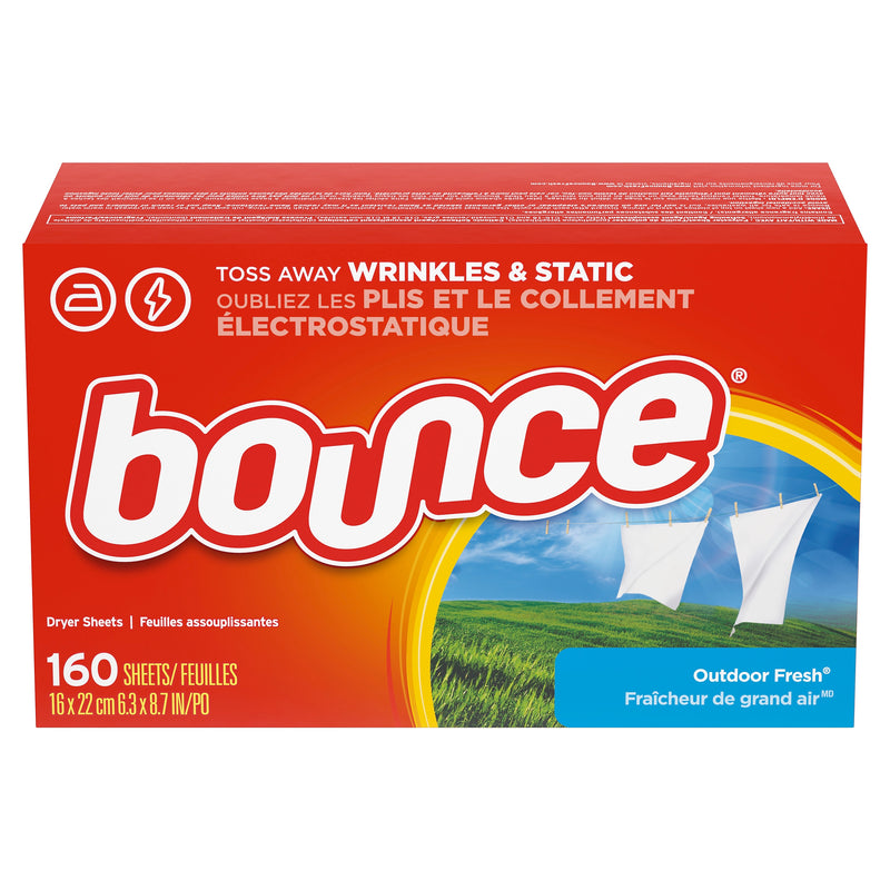 Bounce Dryer Sheets, Outdoor Fresh Scent, 160/Sheets (80168)