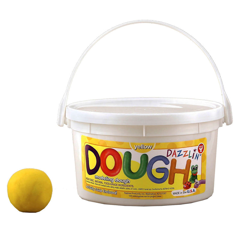 Hygloss Dazzlin' Dough, Yellow, 3 lbs. (HYG48304)