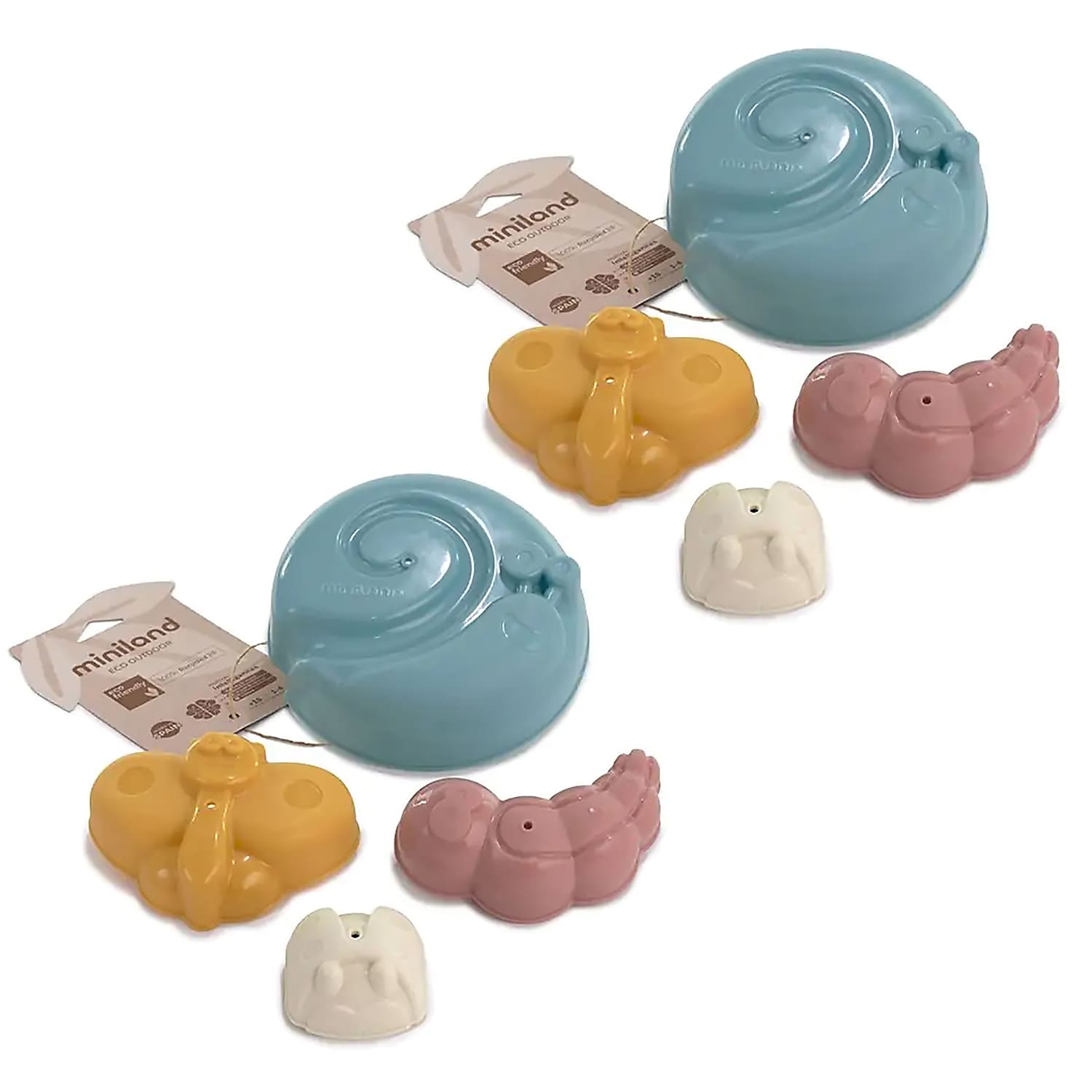 MINILAND ECO Sand Molds, 4/Set, 2 Sets/Bundle (MLE32263-2)