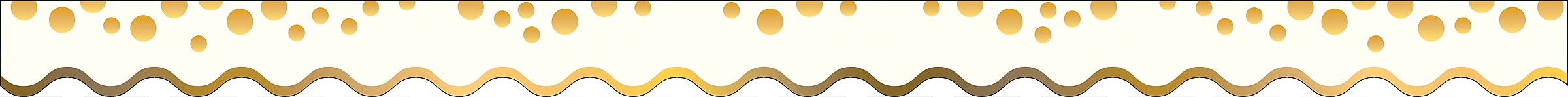 Barker Creek Double-Sided Scalloped Border, 36"' x 2.25", Gold Coins, 13/Pack (LL903)