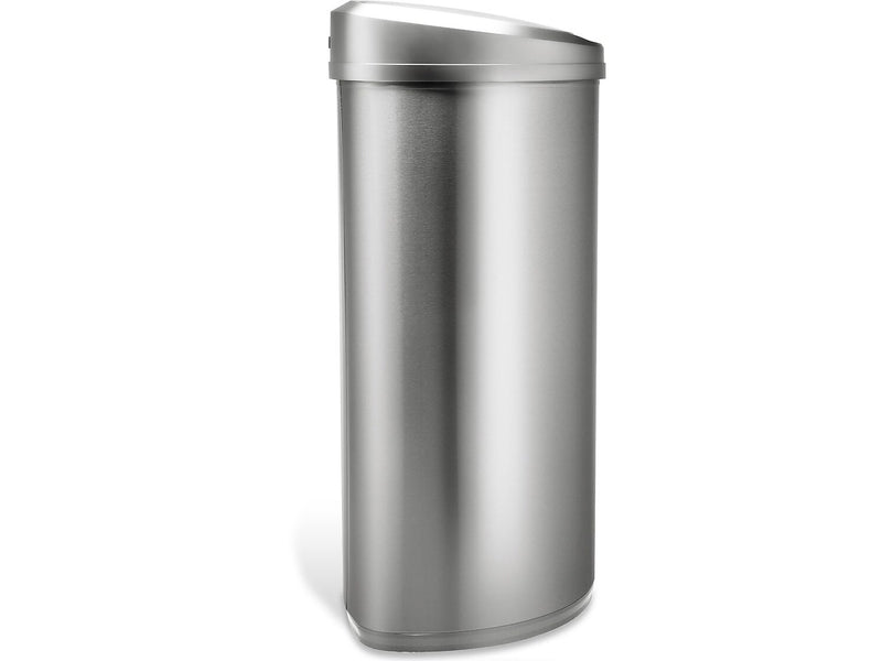 Nine Stars Stainless Steel Sensor Trash Can, 13.2-Gallon, Silver (DZT-50-29SL)