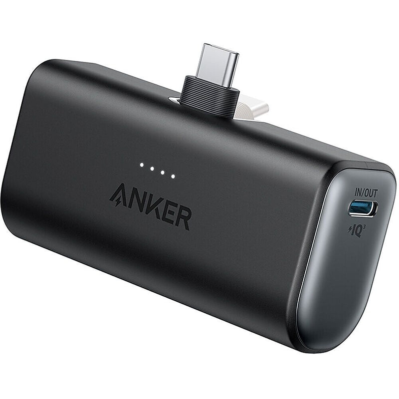 Anker Nano USB-C Power Bank for Multiple Brands, 22.5W, 5000 mAh, Black (A1653H11-1)