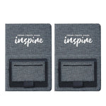 Baudville Sustainably Smart Hardcover Journal, 5" x 8", 80 Pages, 2/Pack (1393447P231)