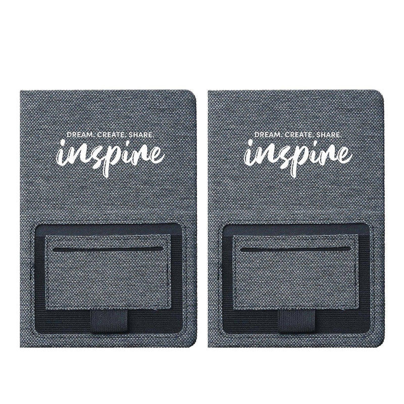 Baudville Sustainably Smart Hardcover Journal, 5" x 8", 80 Pages, 2/Pack (1393447P231)