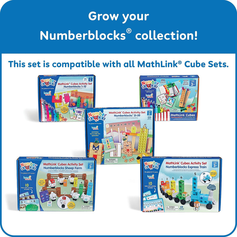 hand2mind MathLink Cubes Numberblocks 21-30 Activity Set (96321)