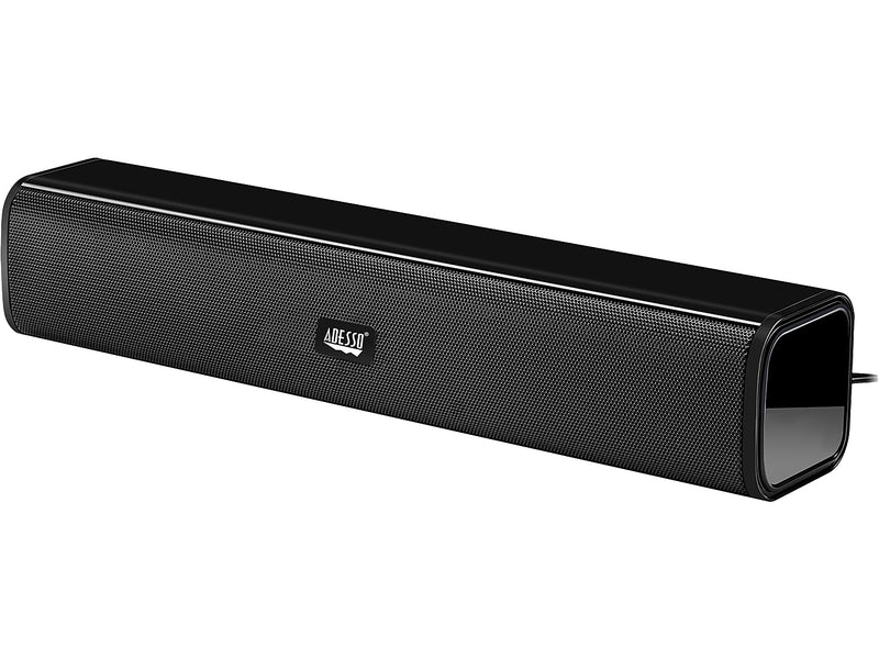Adesso Xtream S5 USB-Powered Sound Bar Speaker, 5W x 2, Black