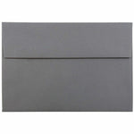 JAM Paper A8 Booklet Envelope 5 1/2" x 8 1/8", Dark Grey, 100/Pack (36396435d)