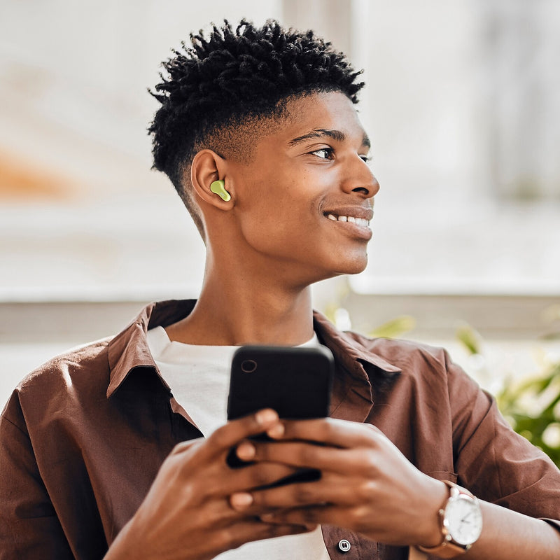 JVC Gumy Wireless Earbuds, Bluetooth, Apple Green (JVCHAA7T2G)