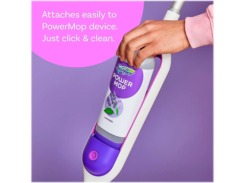 Swiffer PowerMop Floor Cleaner, Lavender Scent, 25.3 Fl. Oz., 2/Pack (08423)