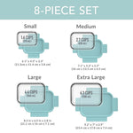 bentgo Leak-Proof Glass Containers, 4/Set (BGPLGLPK1-SA)