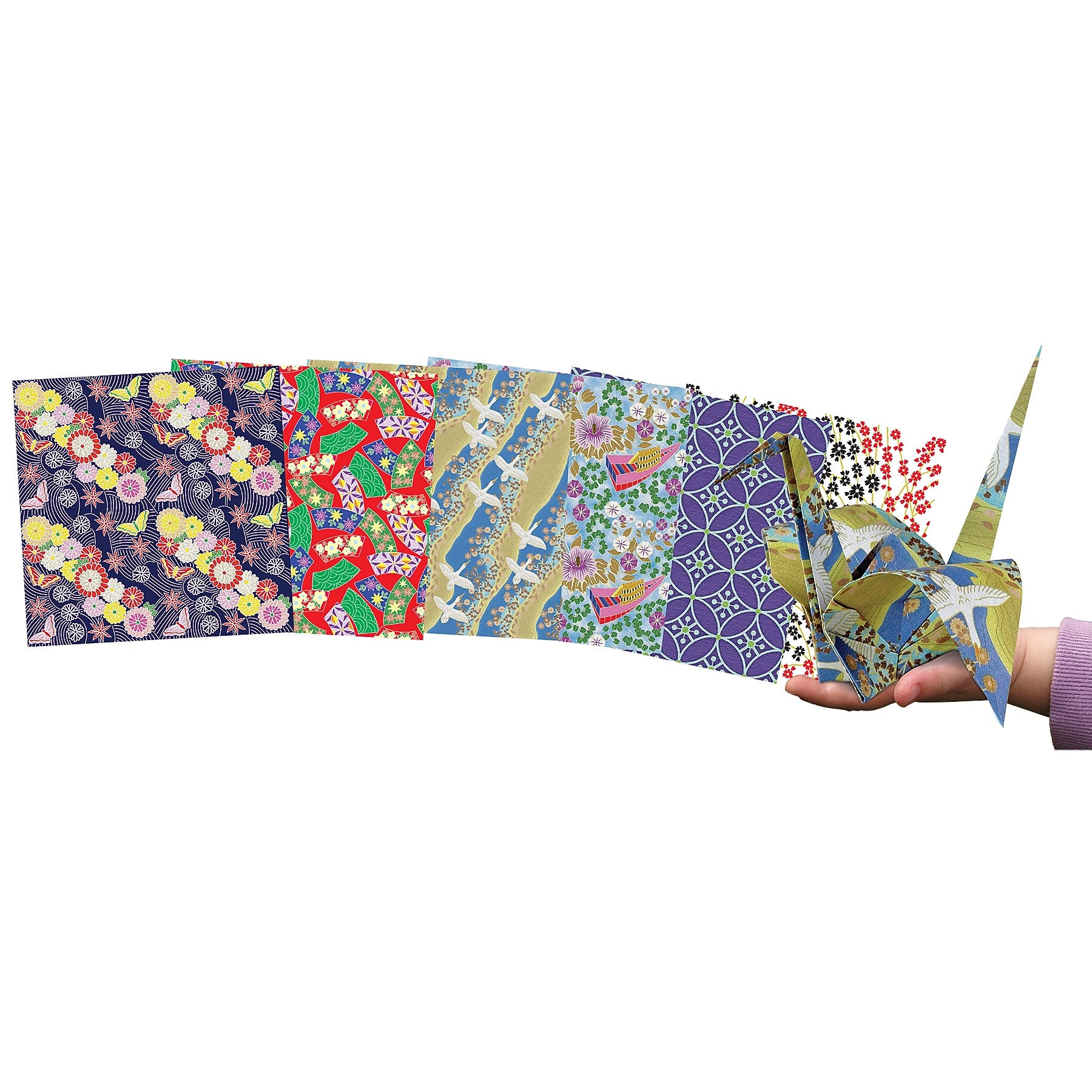 Roylco Really Big Origami Paper, 12" x 12", Multicolored, 30 Sheets/Pack (R-15208)