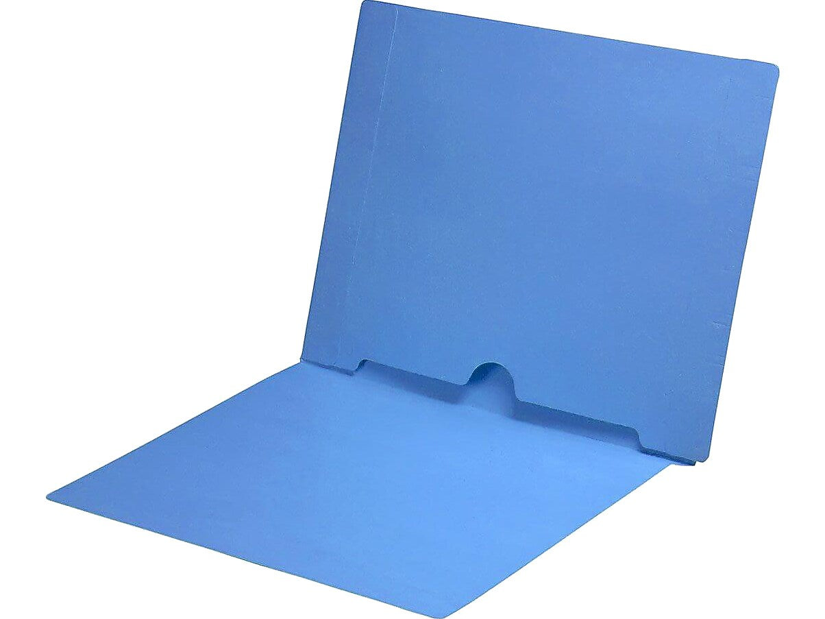 Medical Arts Press End Tab File Folder, Straight Cut, Letter-Size, Blue, 50/Box (S-09017-BLU)