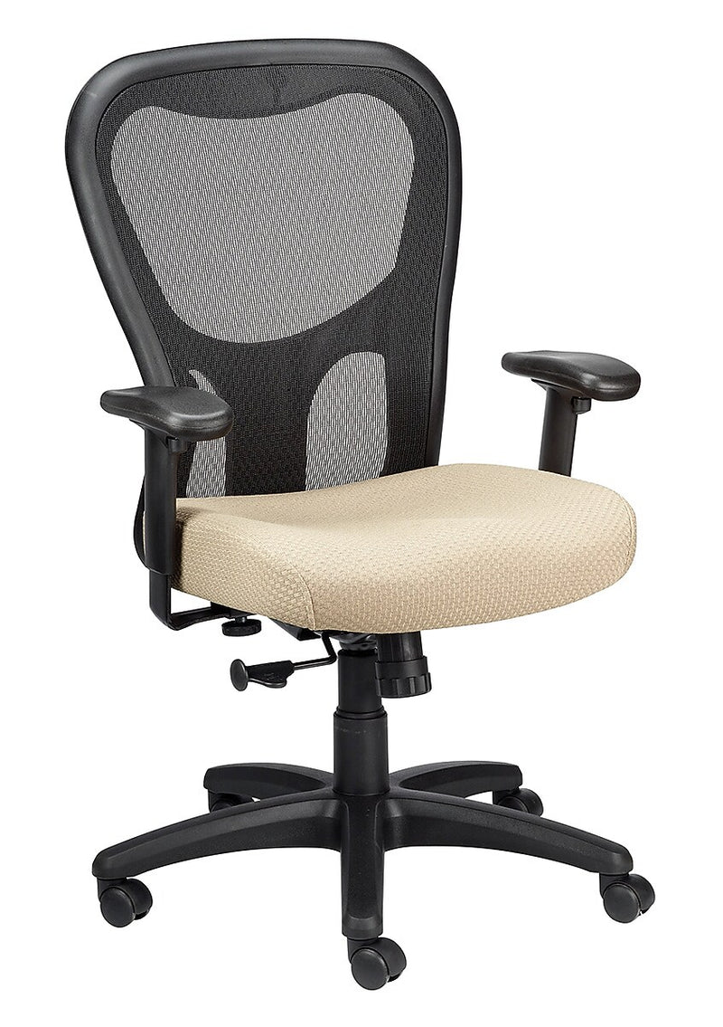 Tempur-Pedic Ergonomic Fabric/Mesh Swivel Task Chair, Beige/Black (TP9000-C-BGE)