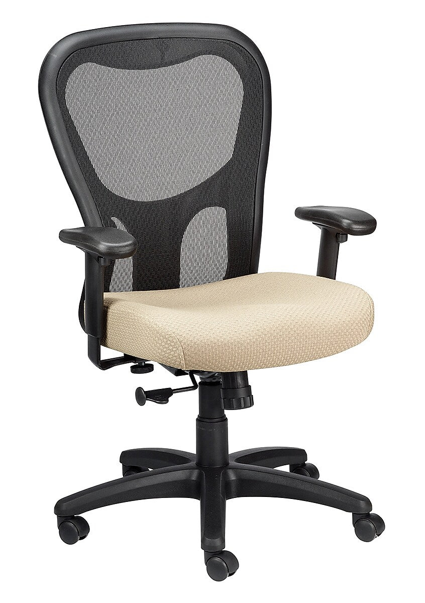 Tempur-Pedic Ergonomic Fabric/Mesh Swivel Task Chair, Beige/Black (TP9000-C-BGE)